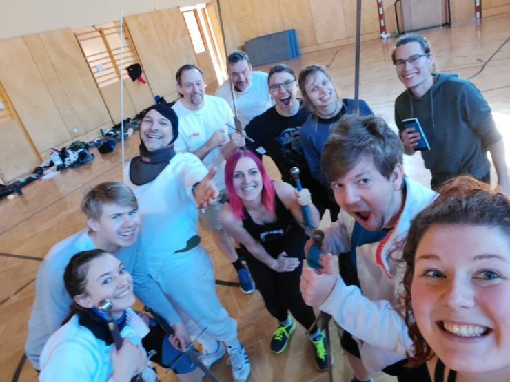 Selfie beim Winterfechtwochenende